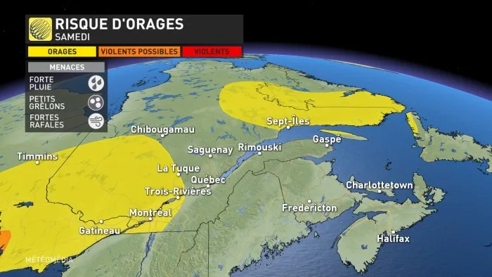 RISQUE ORAGE SAMEDI