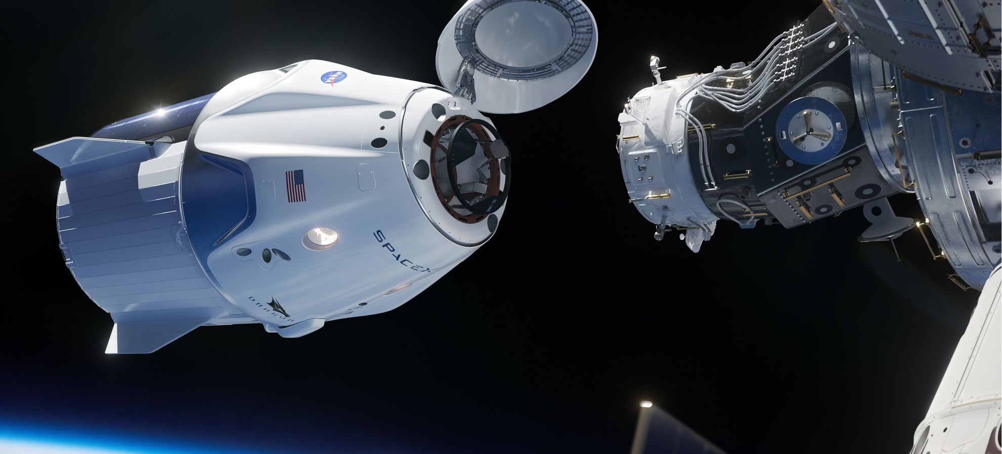 Dragon-Approaching-ISS-SpaceX