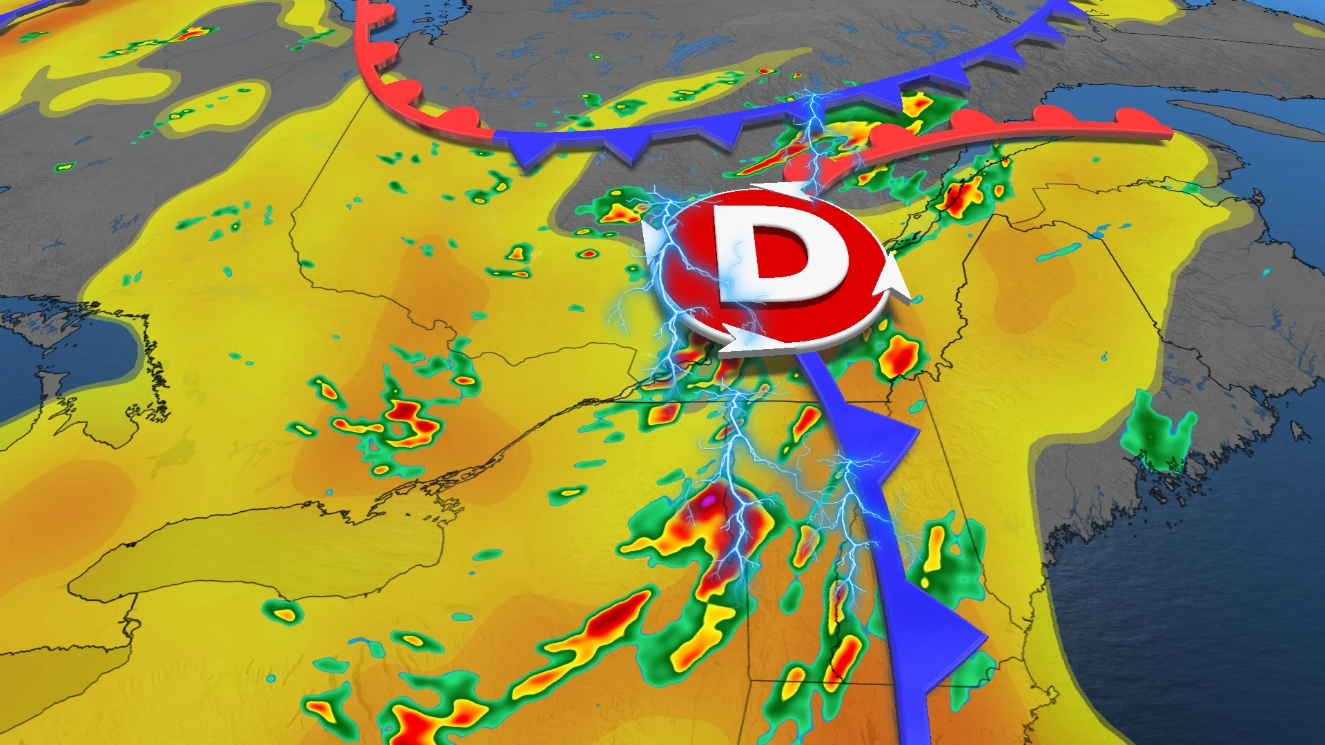 Orages au Québec : plus de 40 mm de pluie possibles par endroits