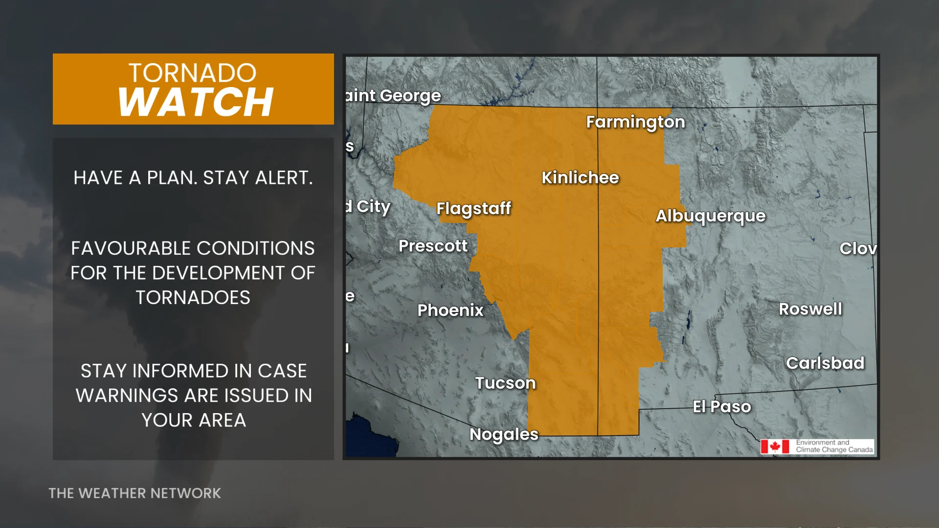 Southwest Tornado Watch October 22 2026