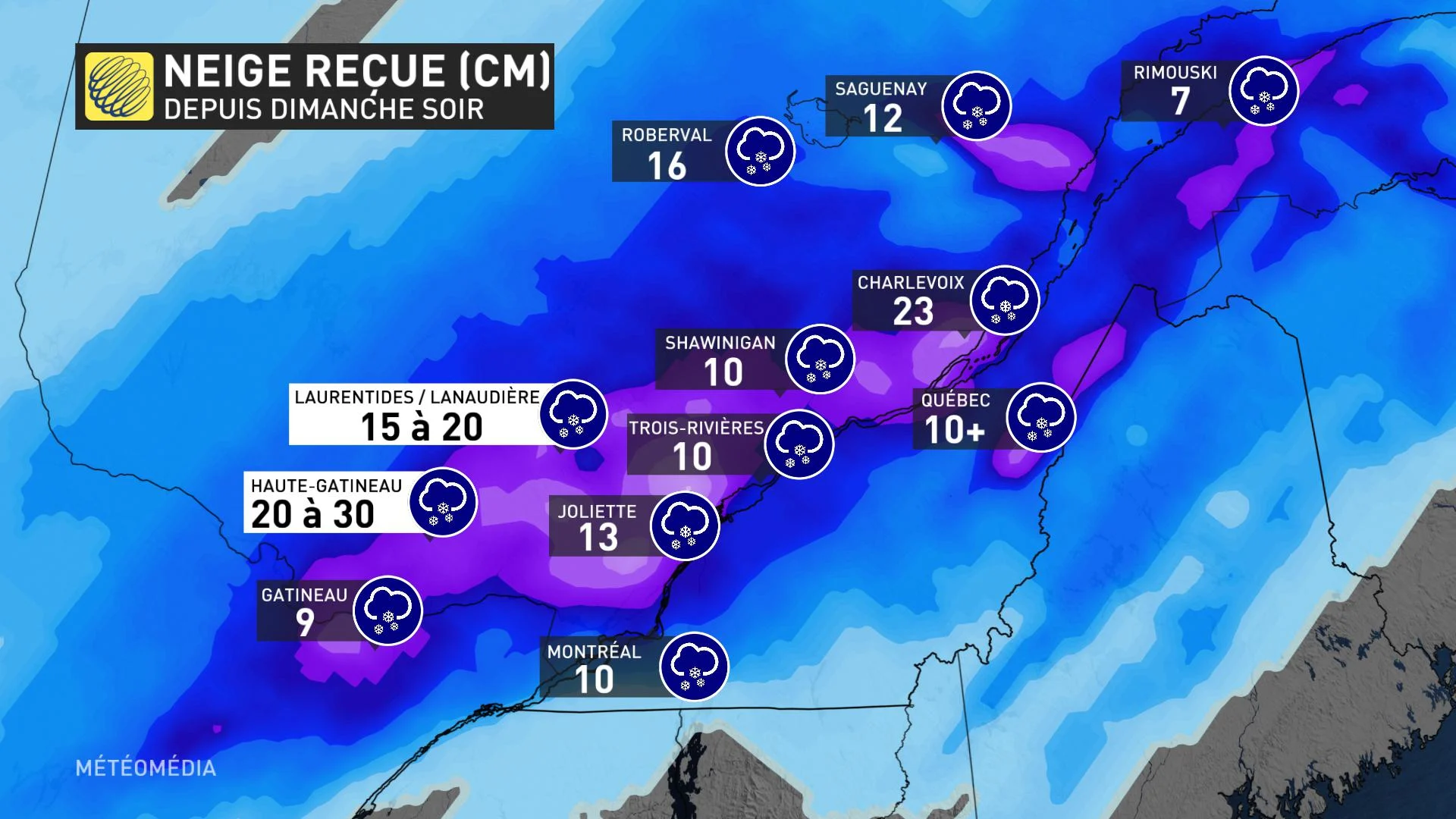 neige recue 12h