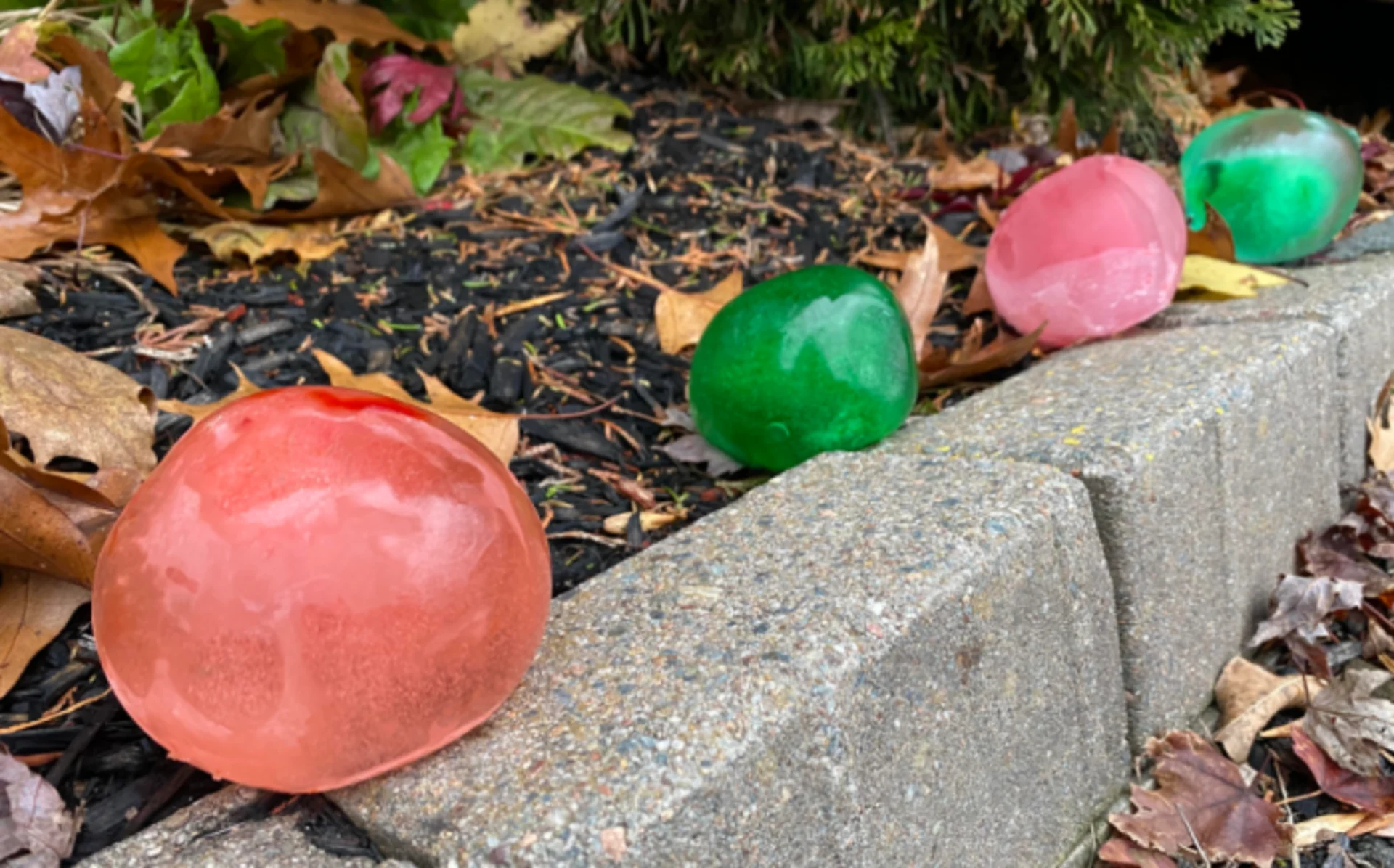 Decorate your yard with these festive holiday hailstones