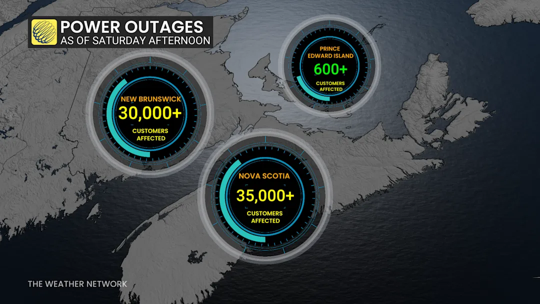 High winds sever power for tens of thousands in Nova Scotia - The ...