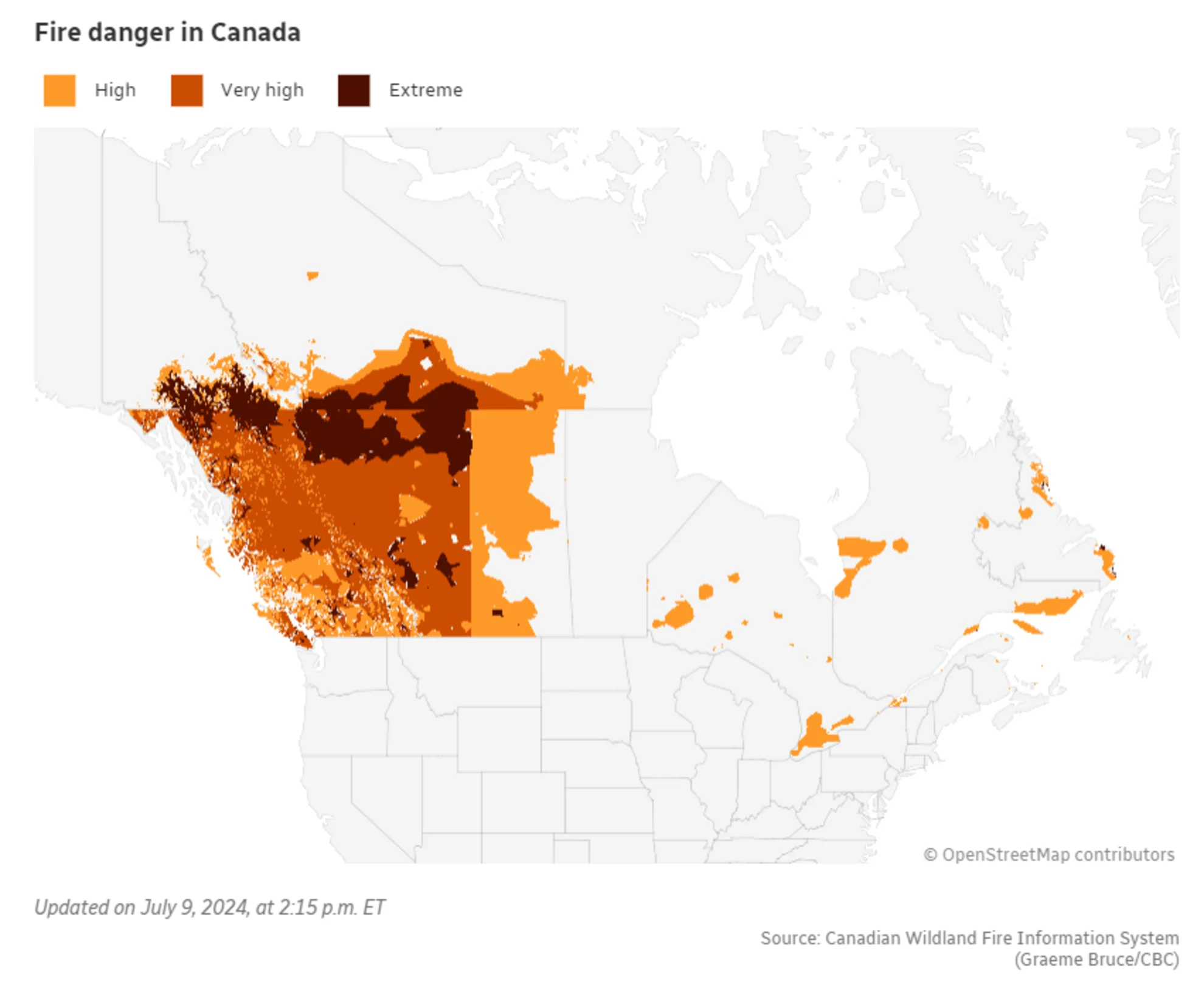 CBC - Fire danger in Canada