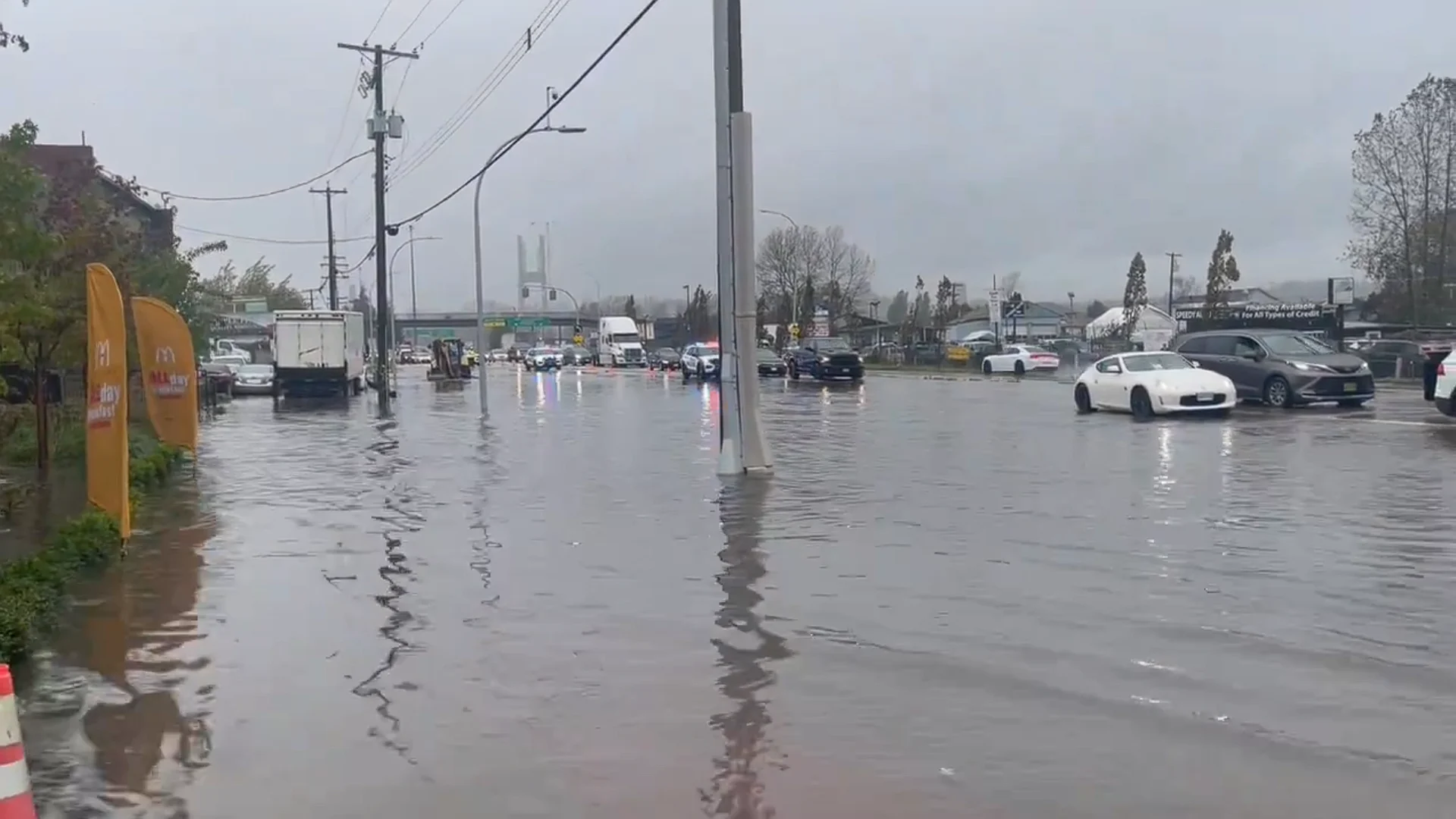 (UGC Sarbraj Singh Kahlon) Flooding in Surrey BC October 19 2024