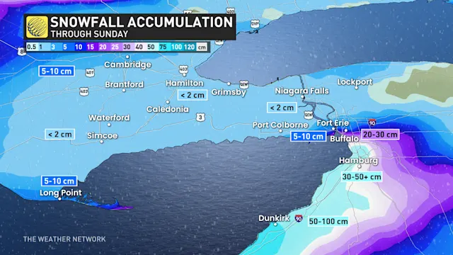 Intense snow squalls begin in Ontario, up to a metre possible for some ...