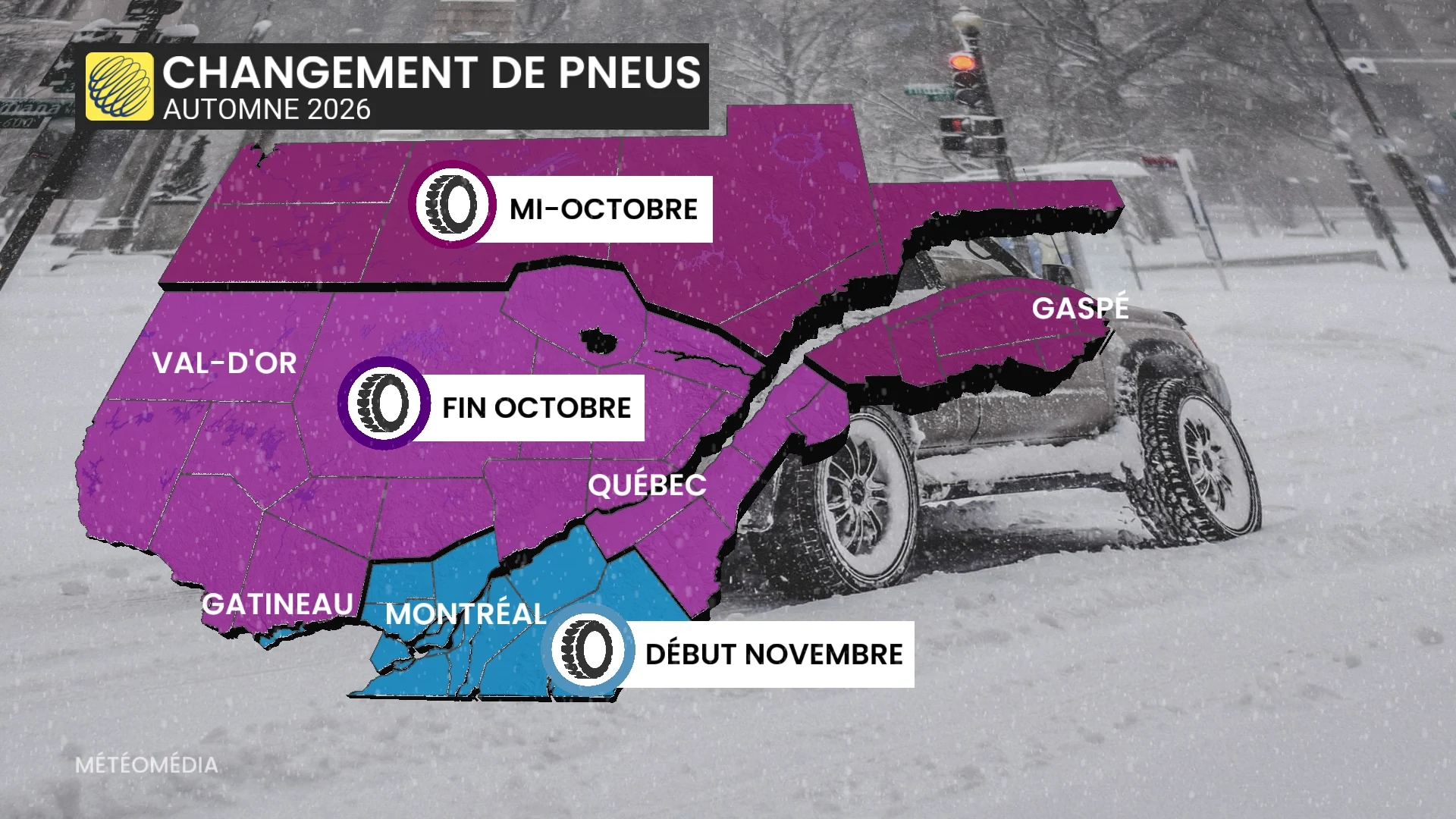 N'attendez pas trop pour poser vos pneus d'hiver. Voici pourquoi