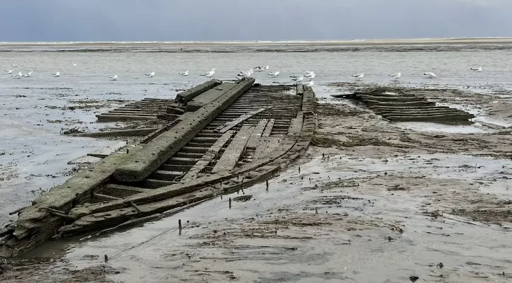 CBC: Matt Vermette was out for a walk on Nov. 26 when he spotted a shipwreck on Lake Erie. (Submitted by Matt Vermette)