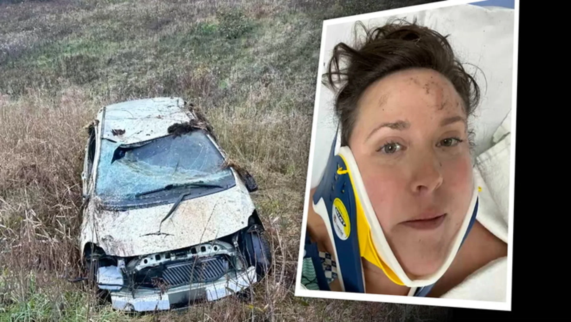 Terrifying black ice accident prompts influencer to share safety message