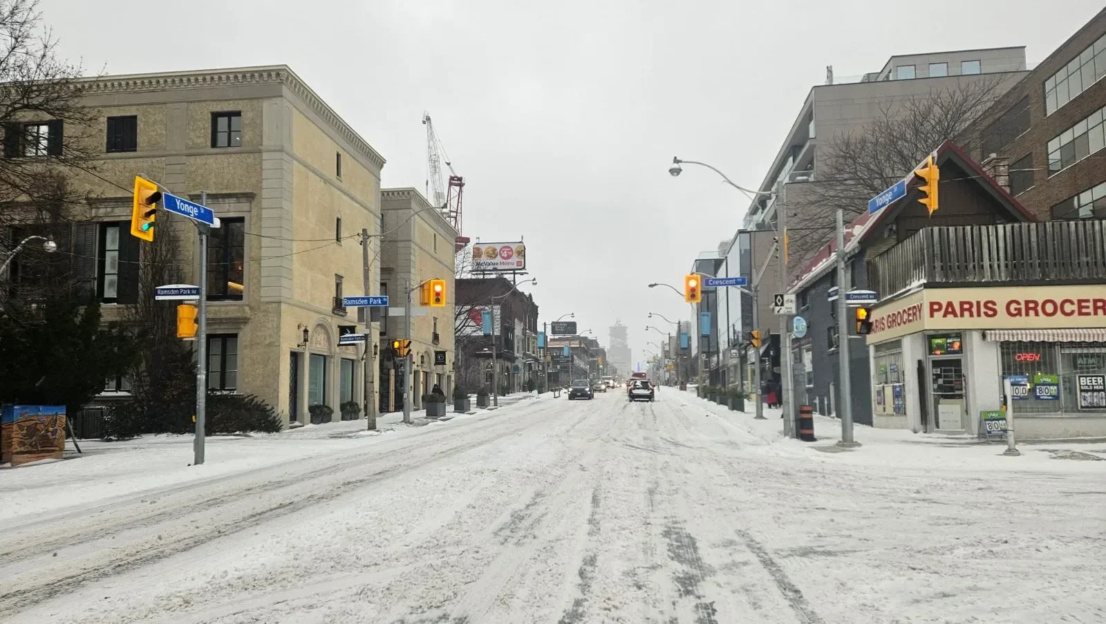 Toronto, Snowy, Road, Ice, Cold, Boxing Day, Dec 26, 2025. (The Weather Network/Rachel West)