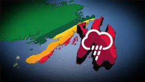 Months' worth of rain to slide across the Avalon peninsula this week