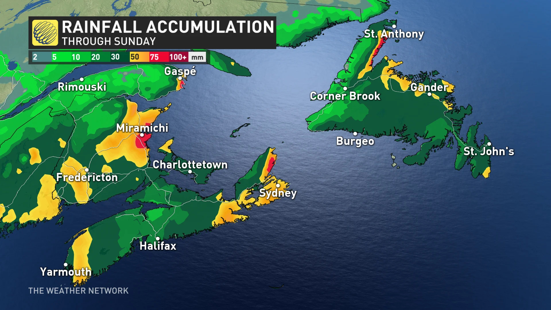 Baron - Atlantic Canada rain totals - Nov21