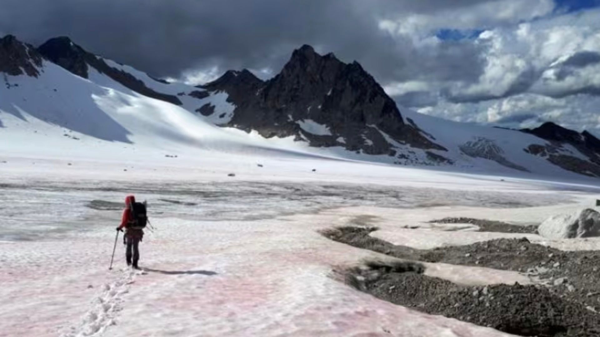 New study investigates threat of 'watermelon snow' to mountain glaciers ...