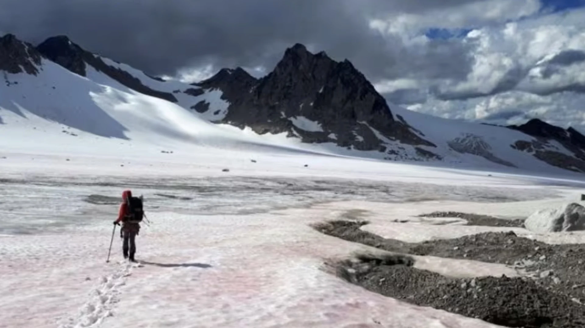 New study investigates threat of 'watermelon snow' to mountain glaciers