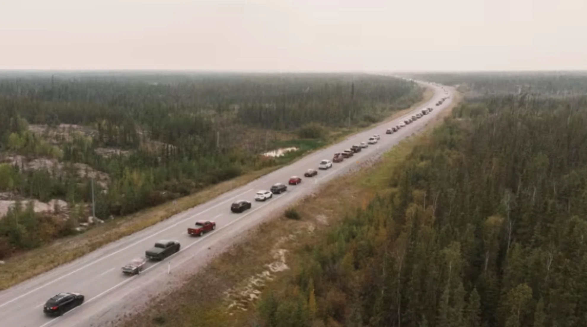 Yellowknife begins evacuation as wildfires approach