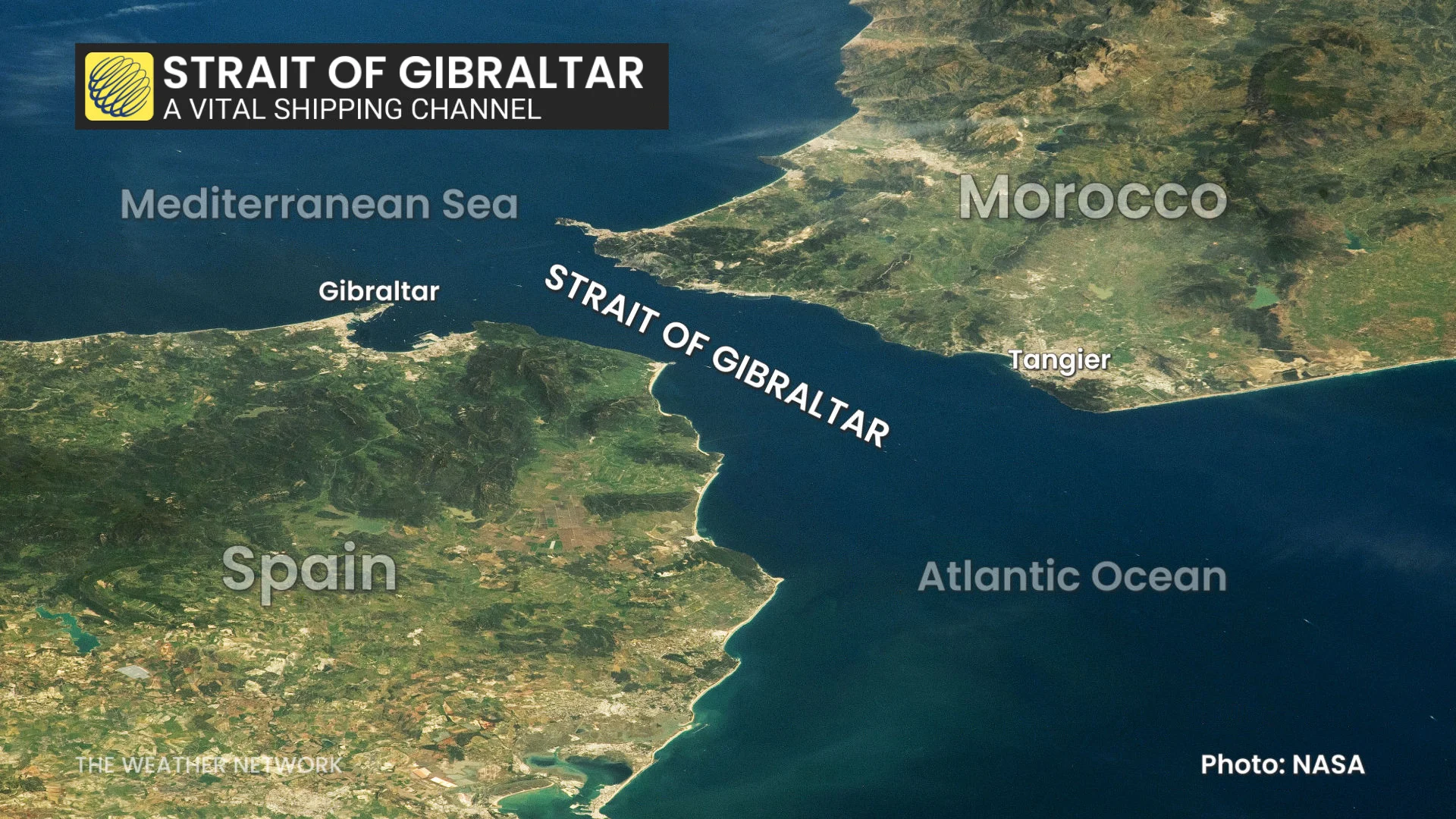 Strait of Gibraltar Map