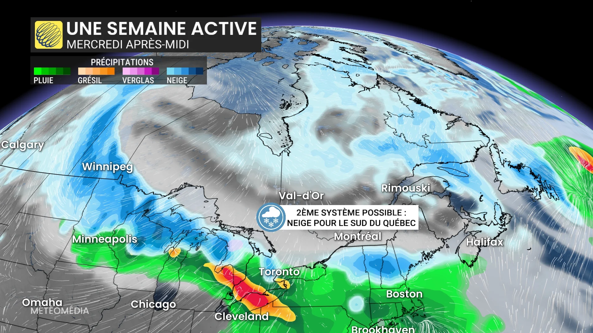 Trois systèmes météo en 7 jours au Québec