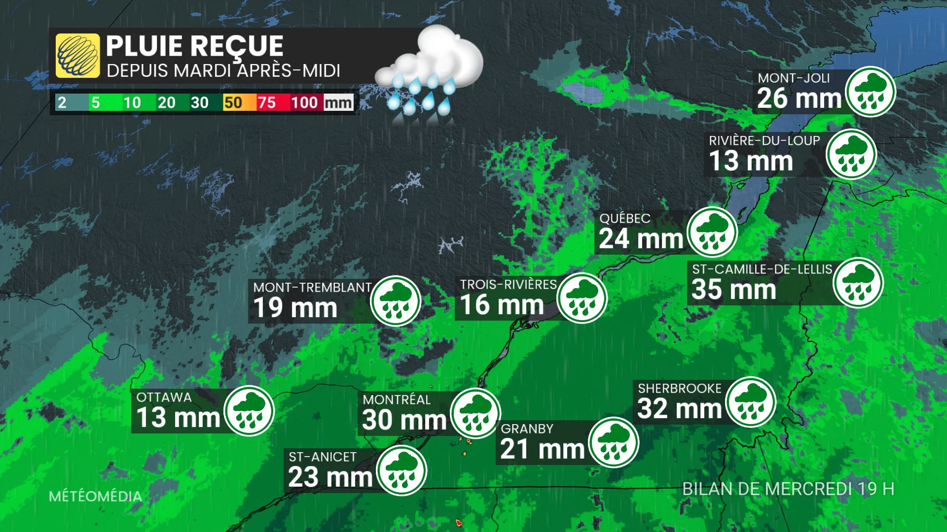 Pluie 19h