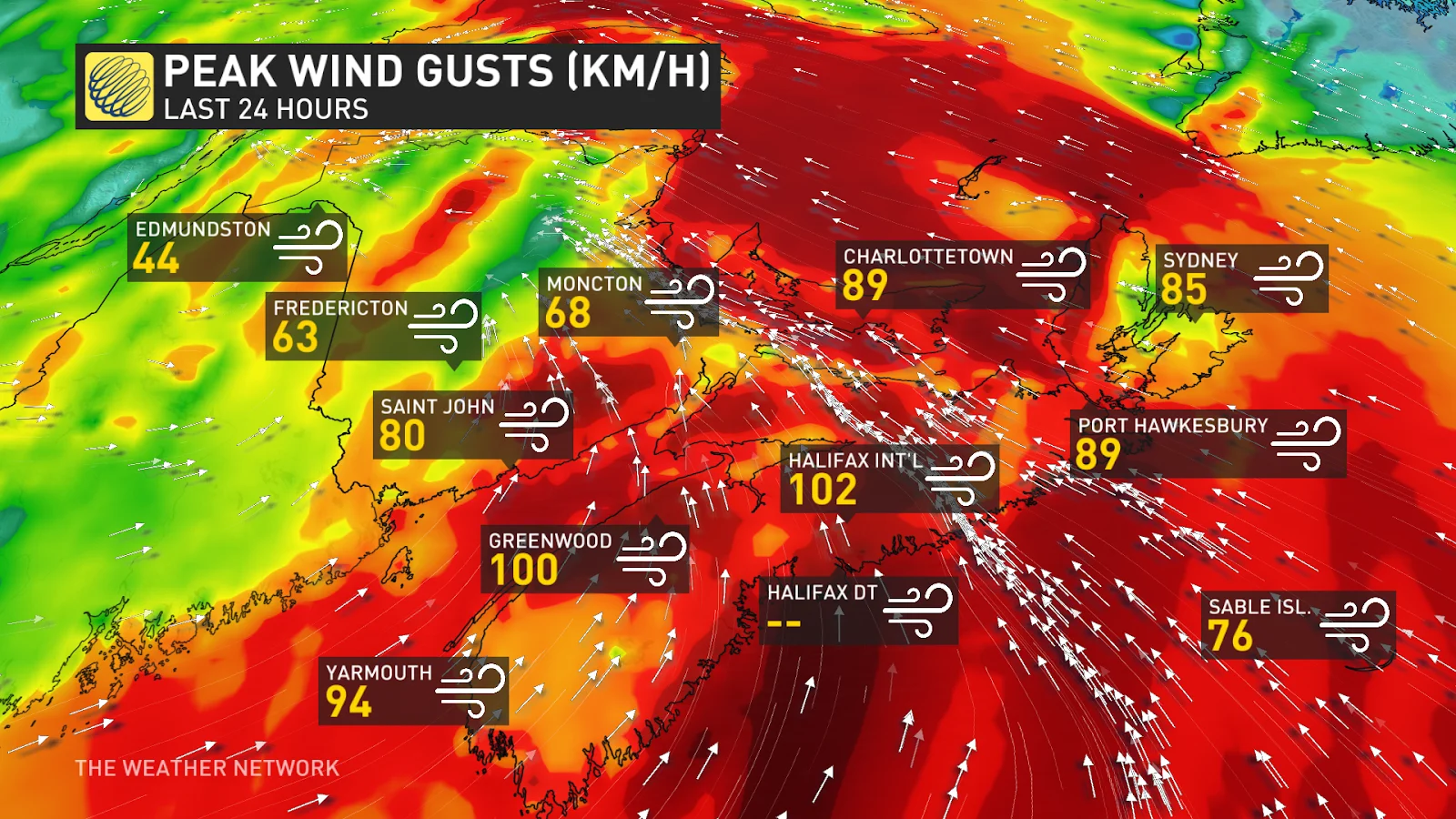 ATL peak wind gusts 24 historical Jan 10 2024