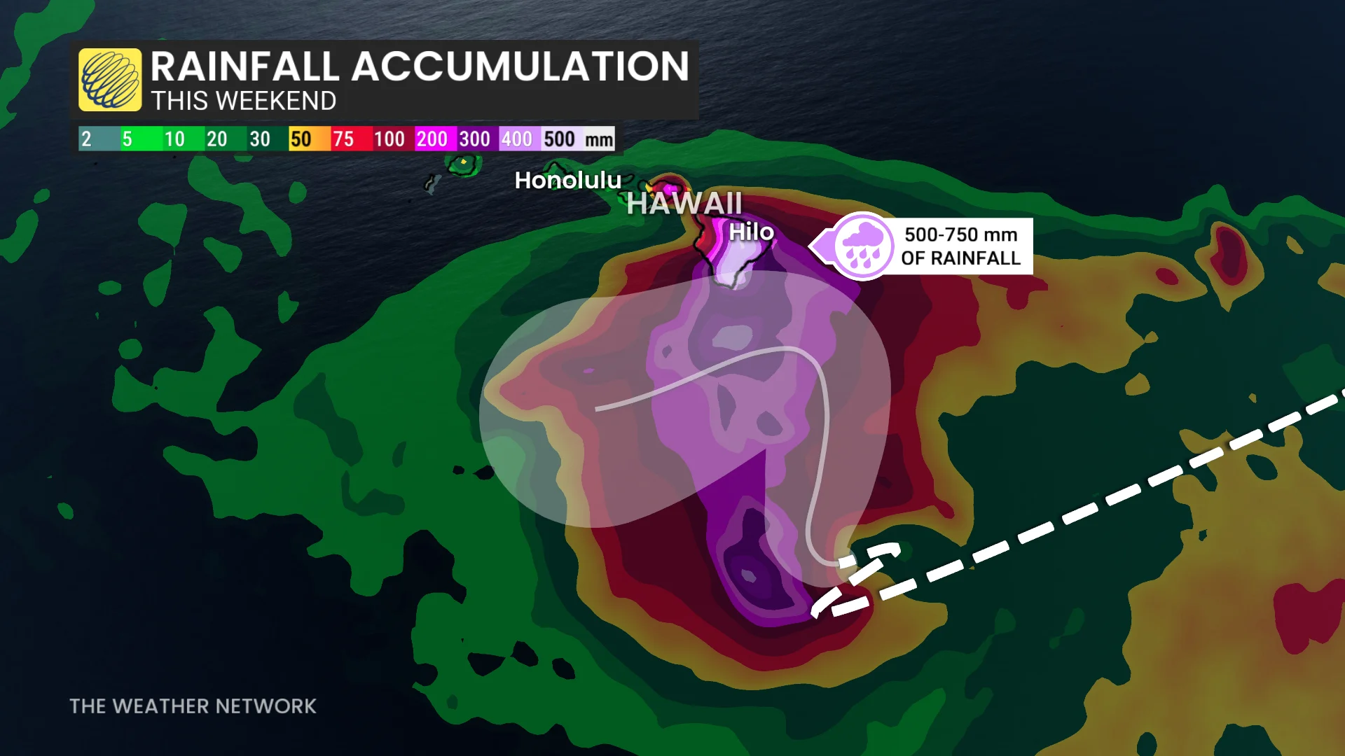 Tropical Storm Nolo rainfall this weekend