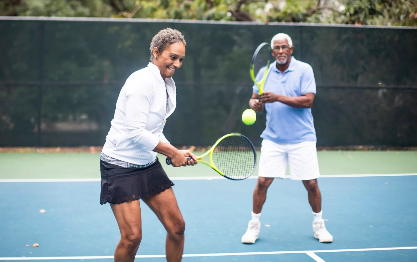 Getty Images: Couples tennis, summer, exercise, sports