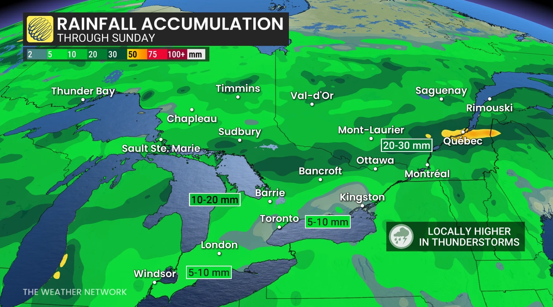Baron - Ontario rain through Sunday - June4