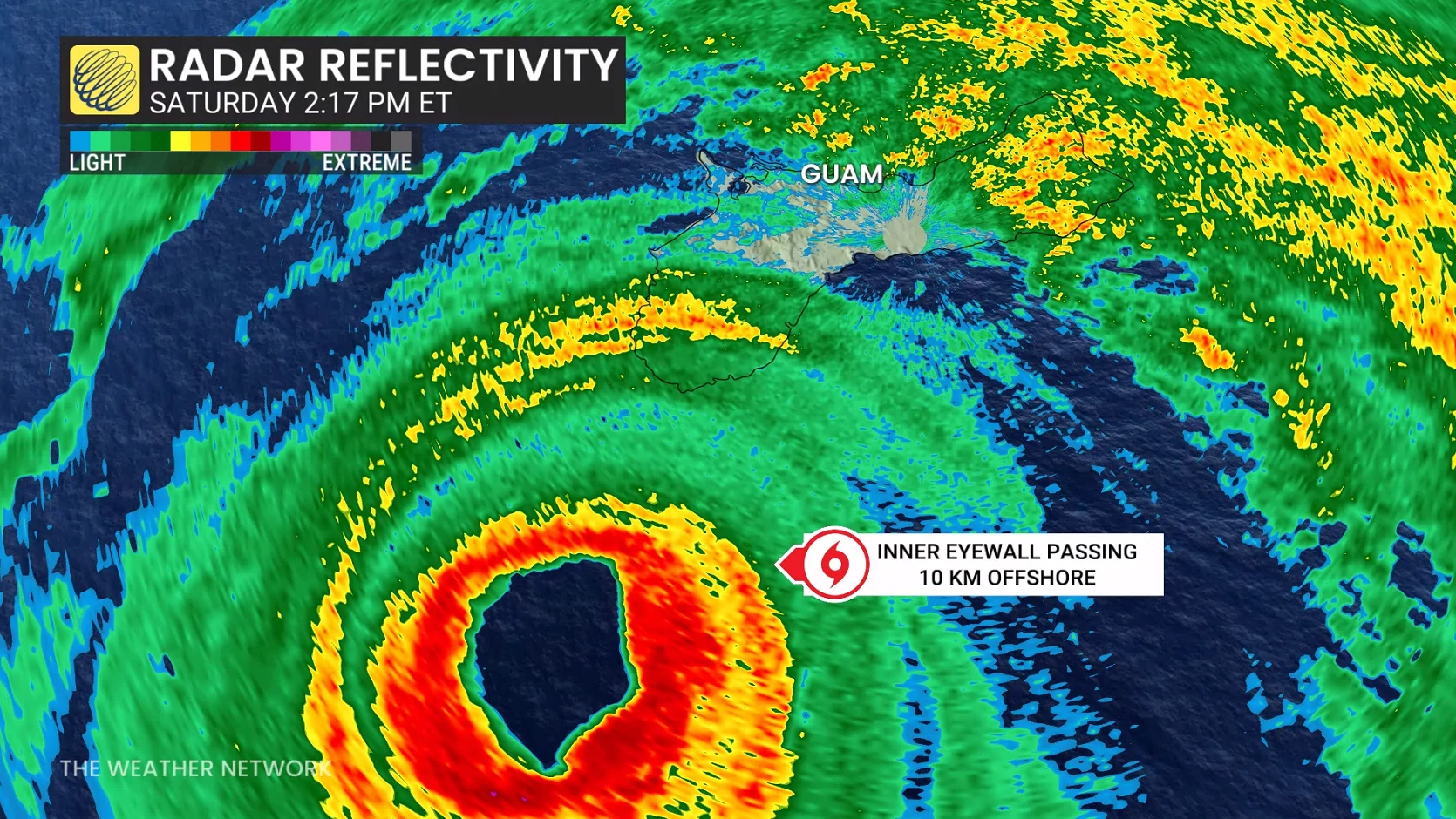 Typhoon Champi Guam Radar October 17 2026