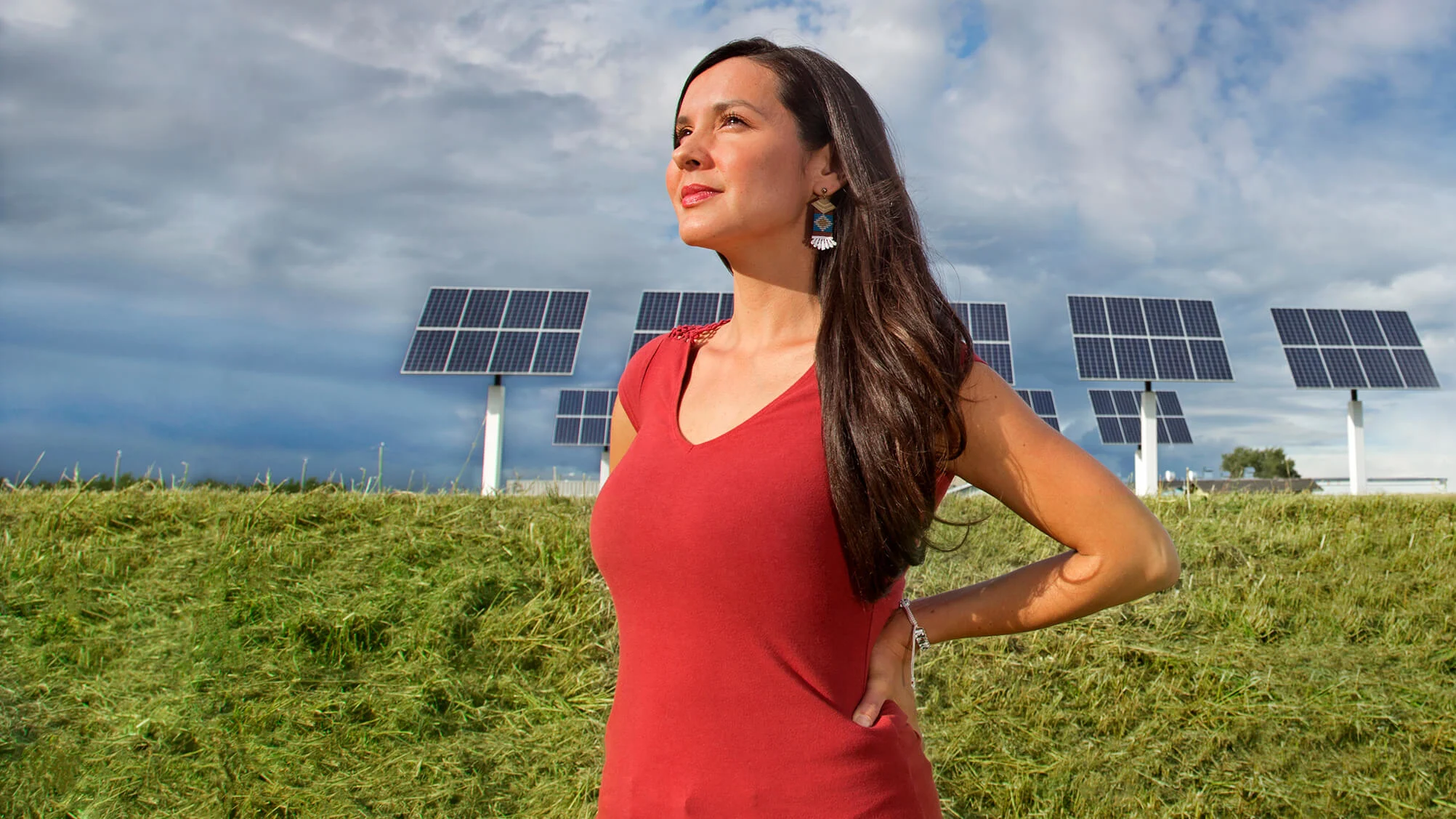 'We need to be the leaders in our own projects,' said Laboucan-Massimo, who launched a successful solar project on her traditional homelands. (Greg Miller/University of Victoria) 