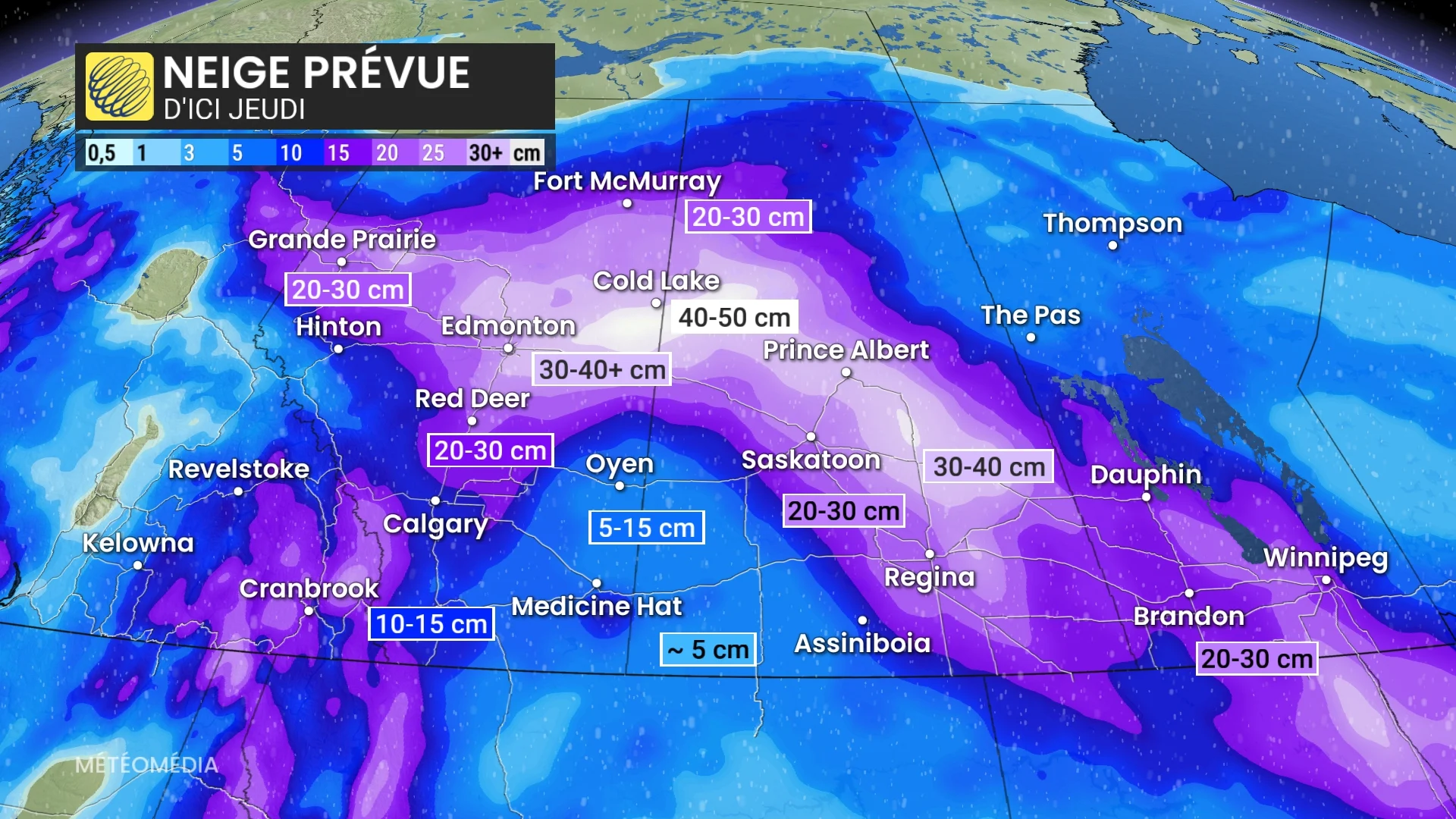 neige prevue ouest canadien