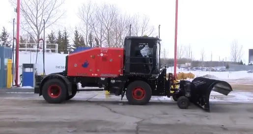 Canada unveils North America's first self-driving snowplow