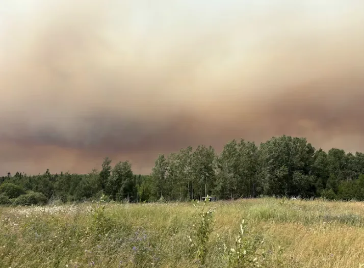 CBC - Wildfire smoke between Thunder Bay and Upsala - Sarah Law