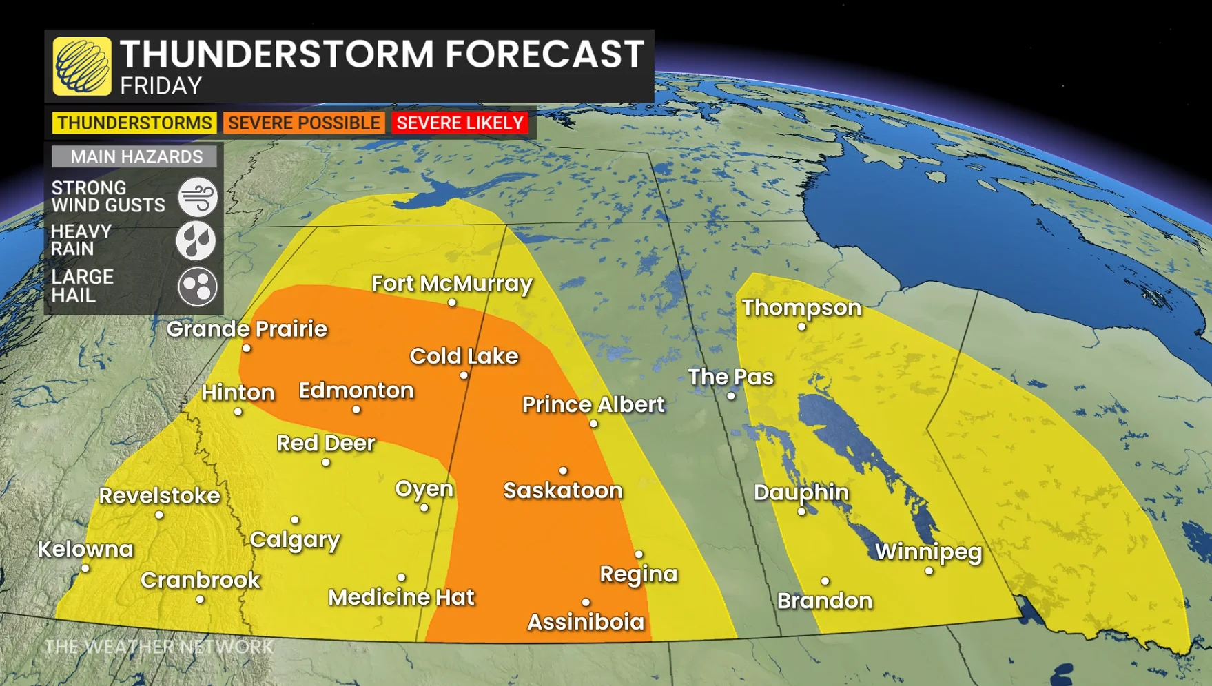 Rain, Manitoba, Thunderstorm, Sask., Alberta, Prairies, May 29, 2026. (The Weather Network/Kelly Sonnenburg)