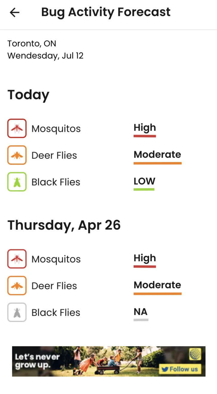 The Weather Network's Bug Report 