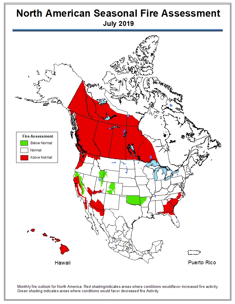 Here's Where Wildfire Potential Is On The Rise This Summer - The 