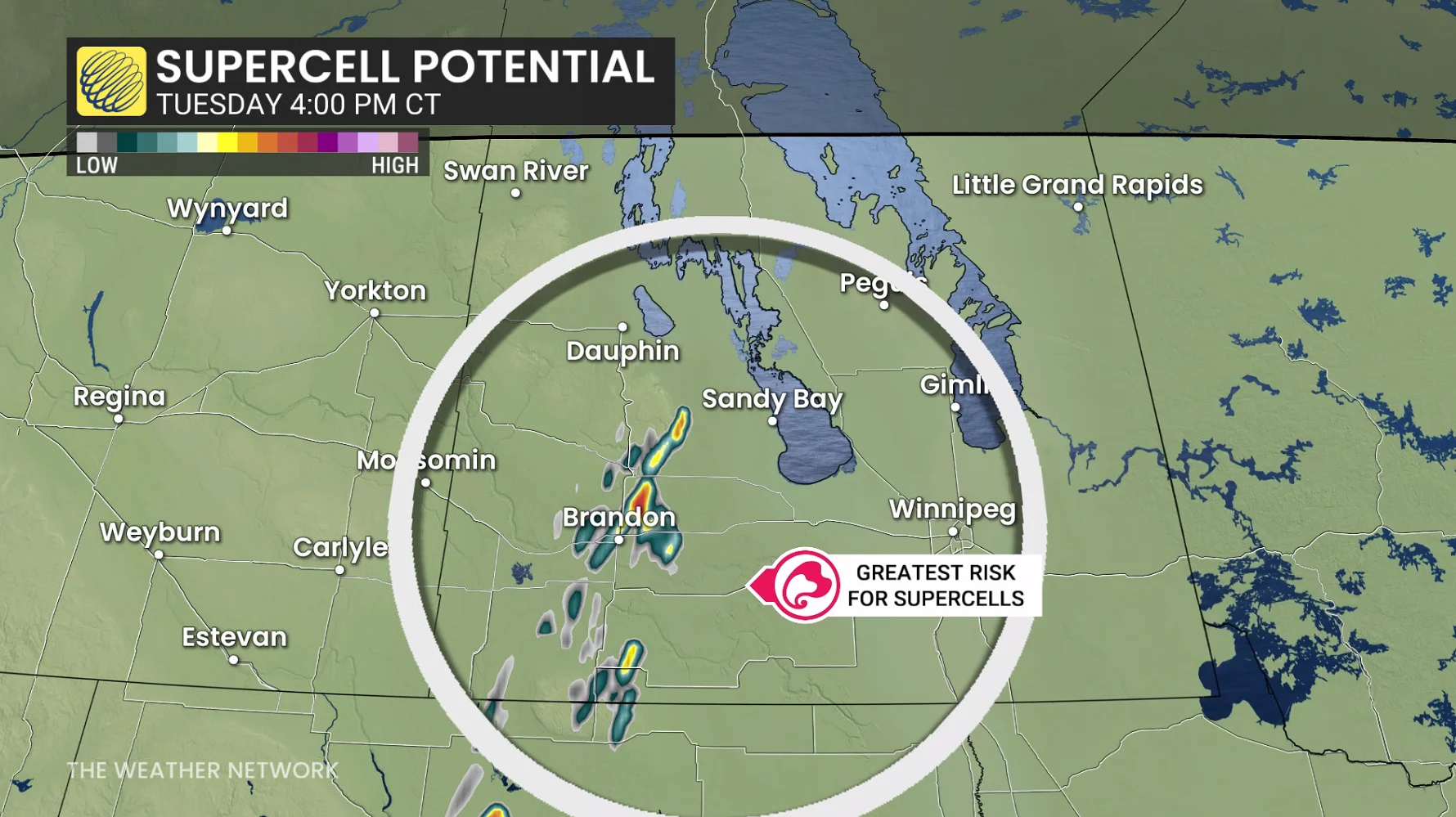 Baron - Manitoba supercell potential - June 2