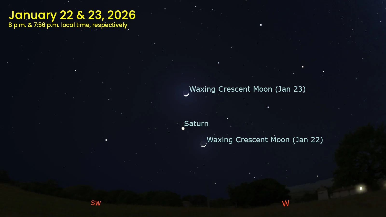 Jan 22-23 - Moon Saturn Overlap
