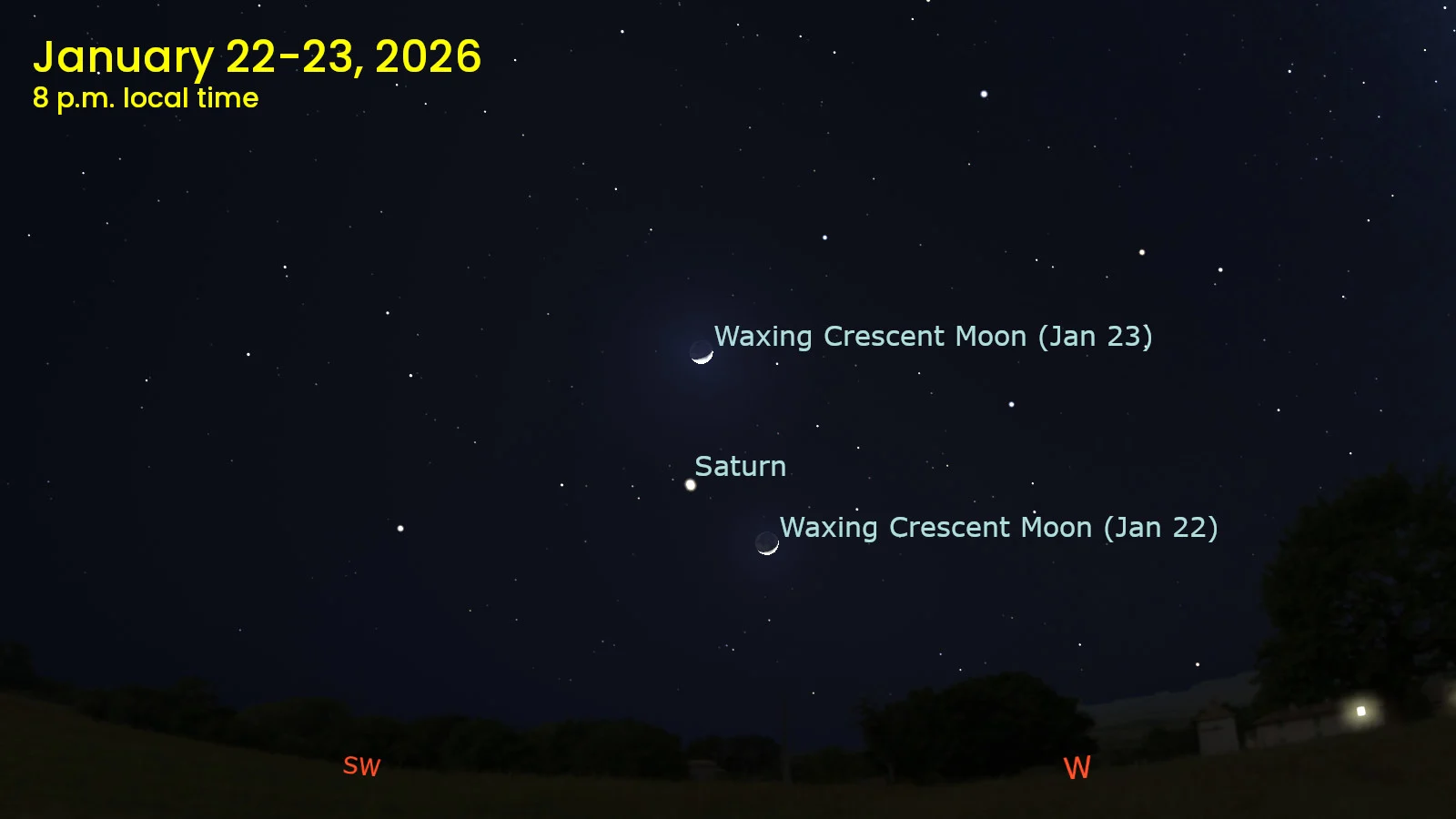 Jan 22-23 - Moon Saturn Overlap