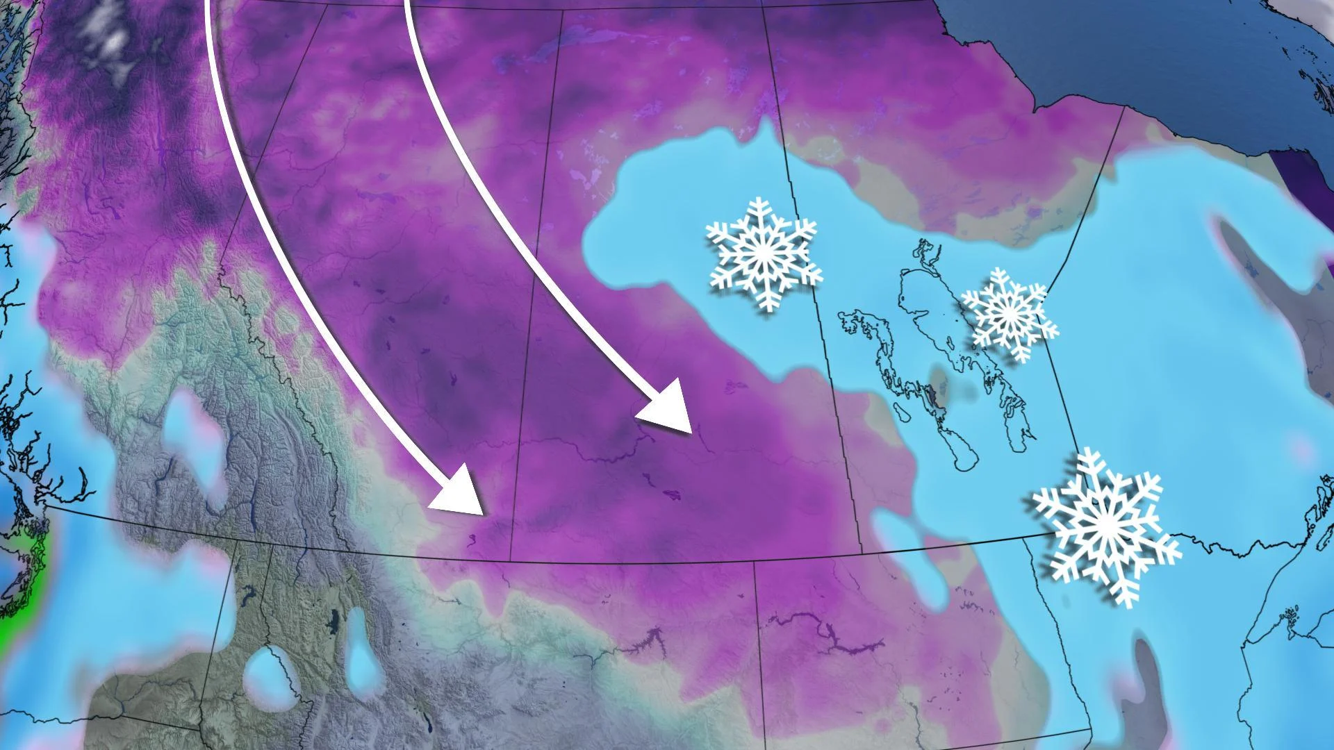 Manitoba: Heavy, blowing snow prompts warnings