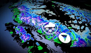 Photos: Funnel cloud, severe thunderstorm warning and alpine snow marked B.C.'s long weekend