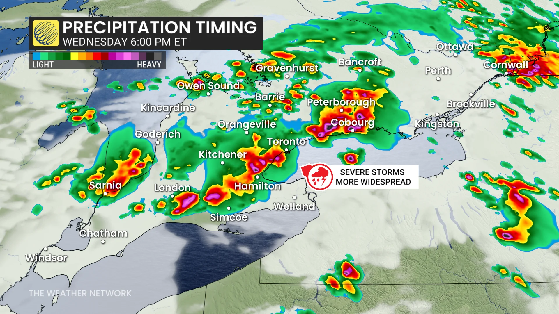 Baron - Ontario precipitation 6 pm - Sept2