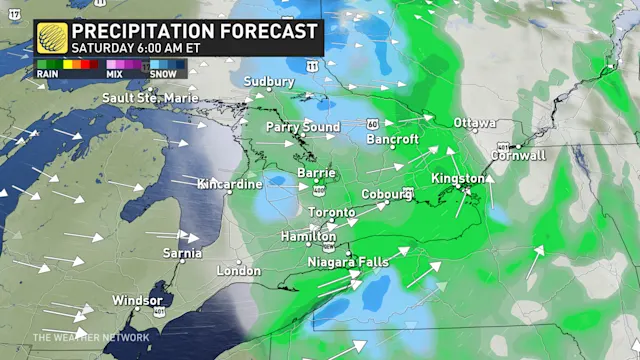 Wintry end to these soggy days in Ontario as snow threat returns - The ...