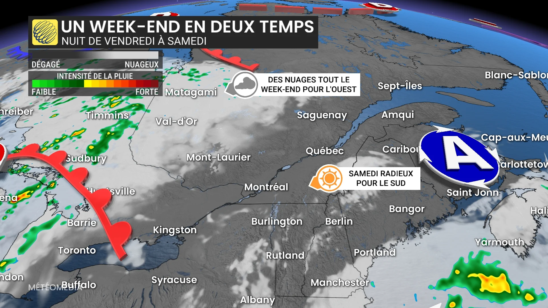 Important de choisir votre journée : week-end: jusqu' à 80 mm de pluie