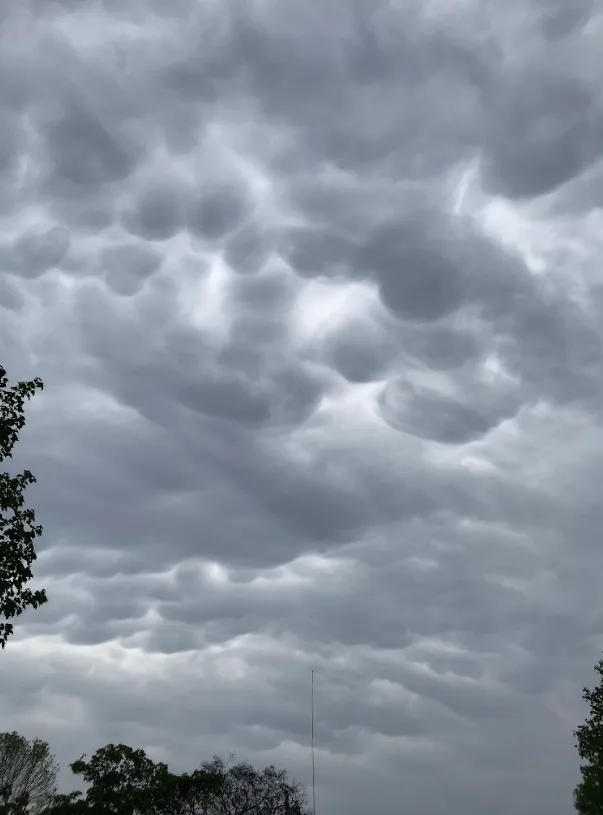 Mammatus clouds over Fort Frances, ON. Taken June 4, 2019. (Anika Beaudry/TWN)
