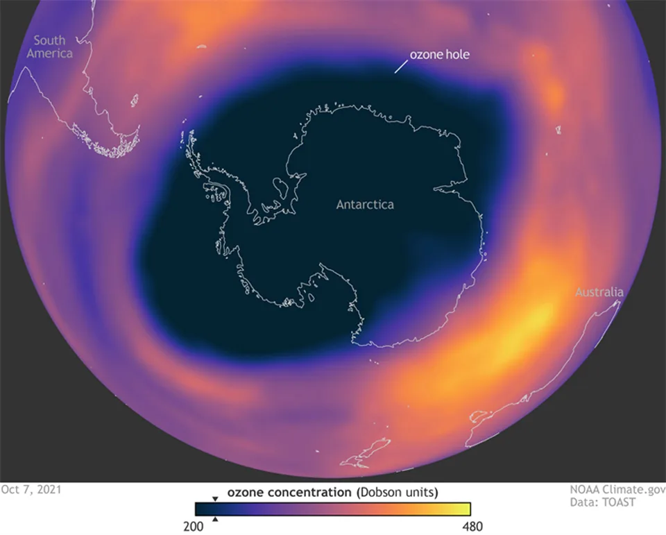 ozone concentration 20211007 w scale NOAAClimategov