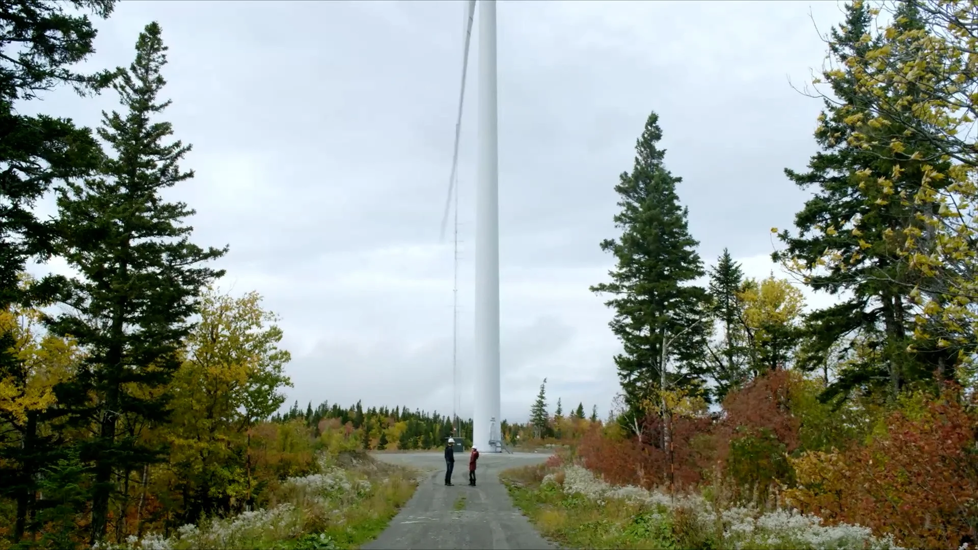 A wind turbine at the Nergica facility. (Power to the People)