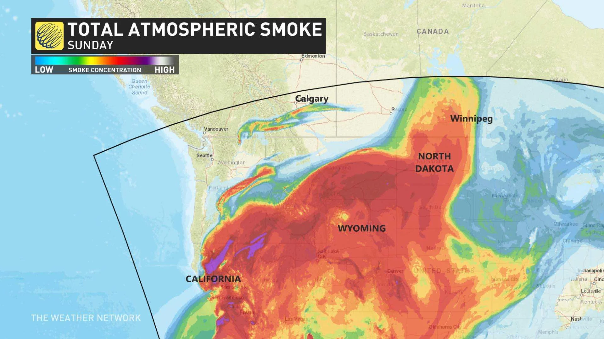 Atmospheric smoke/U.S./Can