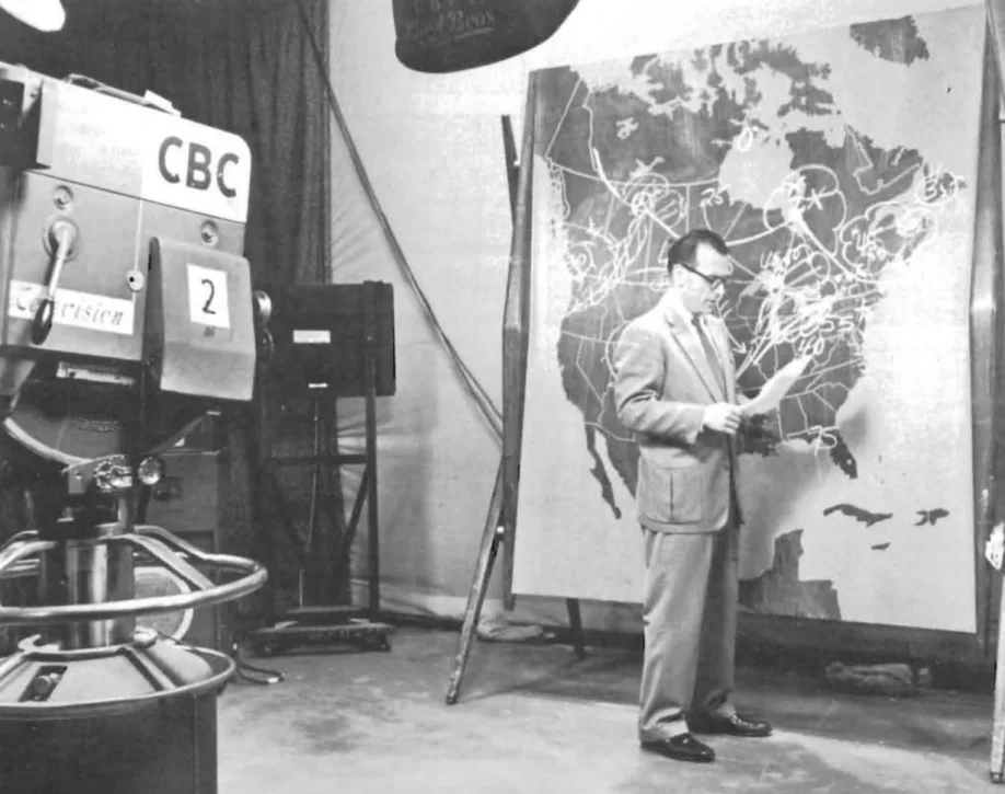 September 8, 1952 - First Person on Canadian TV - A Weatherman!