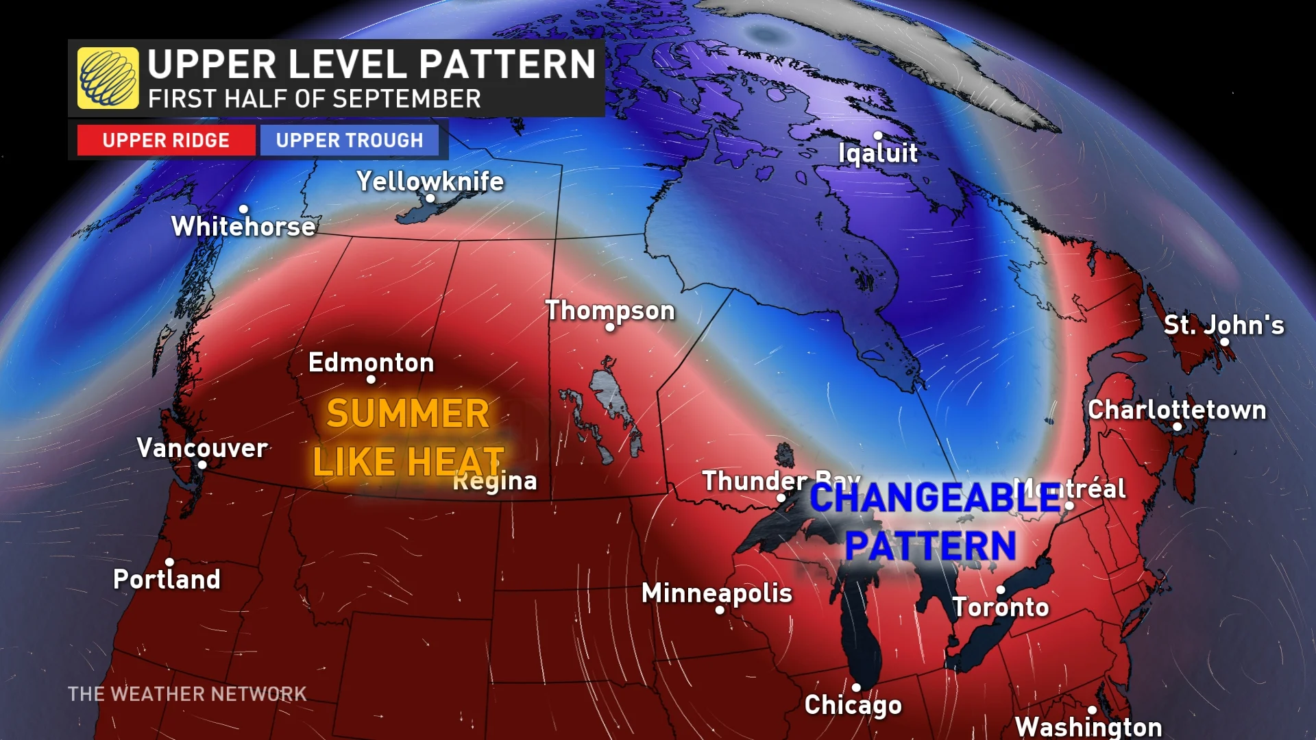 Upper Level Pattern First Half of September