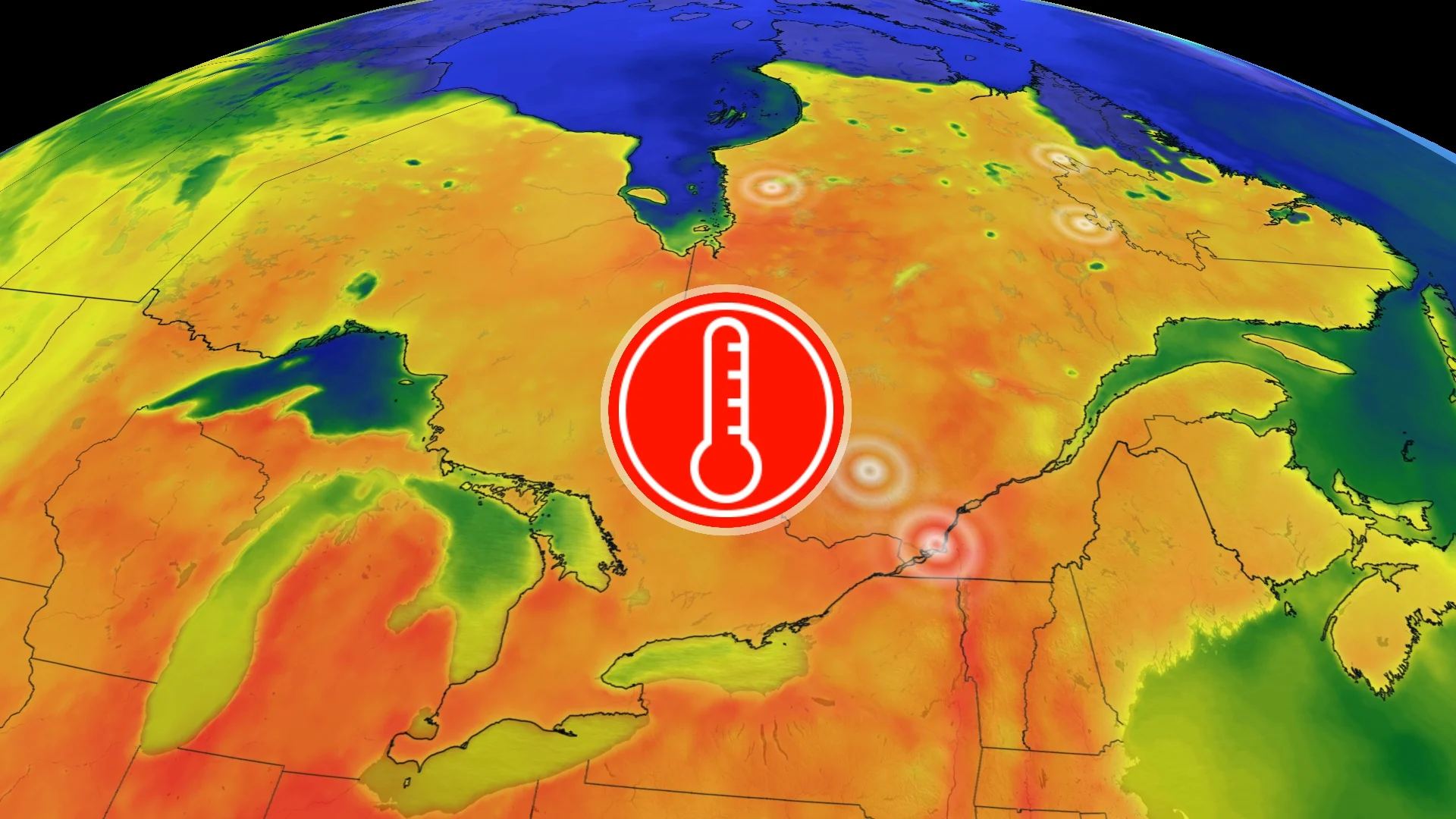 Records de chaleur au Québec. Voyez où.