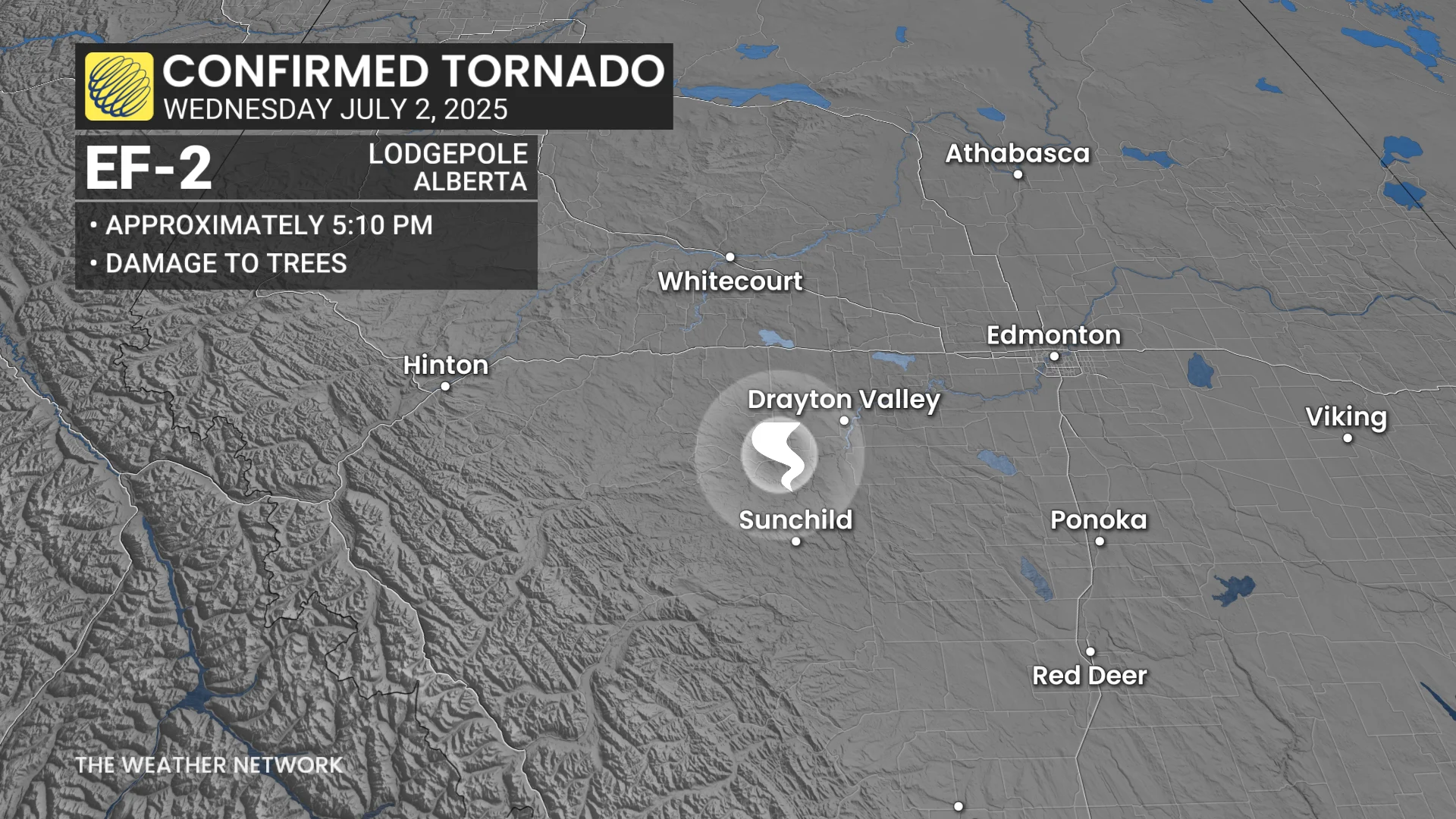 Alberta tornado July 2 2025